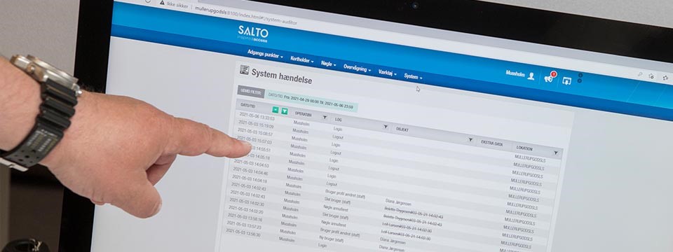 Salto adgangskontrol software