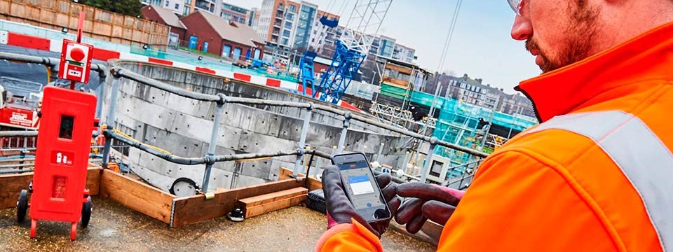 WES3 brandalarm til byggeplads