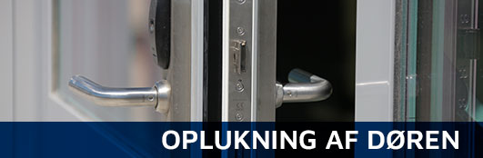 Oplukning af dør