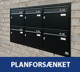 Postkasseanlæg planforsænket