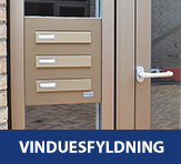 Postkasseanlæg vinduesfyldning