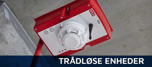 Trådløs brandalarm til byggeplads