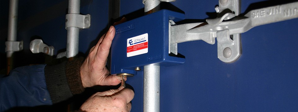 Godkendt containerlås