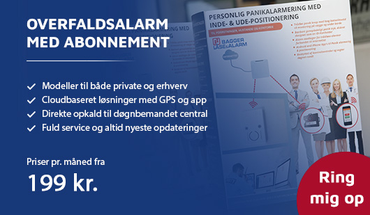 Personlig overfaldsalarm med abonnement