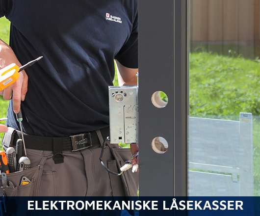 Elektromekaniske låsekasse