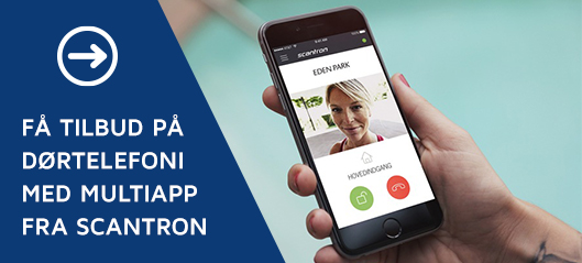 Scantron dørtelefon med app