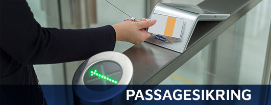 Elektronisk adgangskontrol ved passagesikring