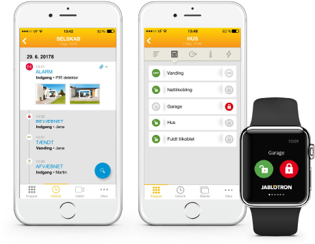 Alarmsystem med app