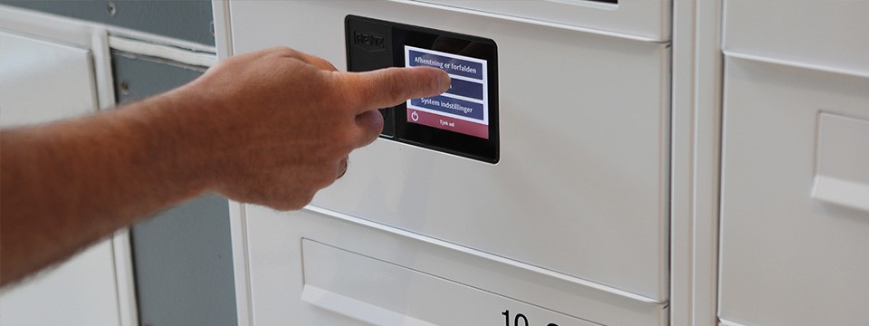 Postkasseanlæg digital display