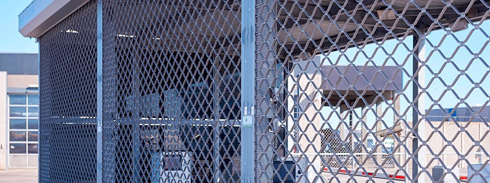 Sikringsgitter ved indgang